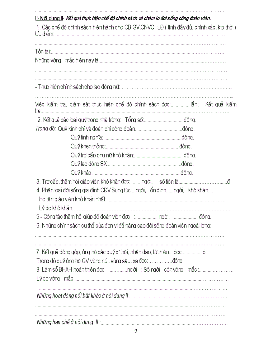 image for page Mẫu báo cáo tổng kết CĐCS cuối năm