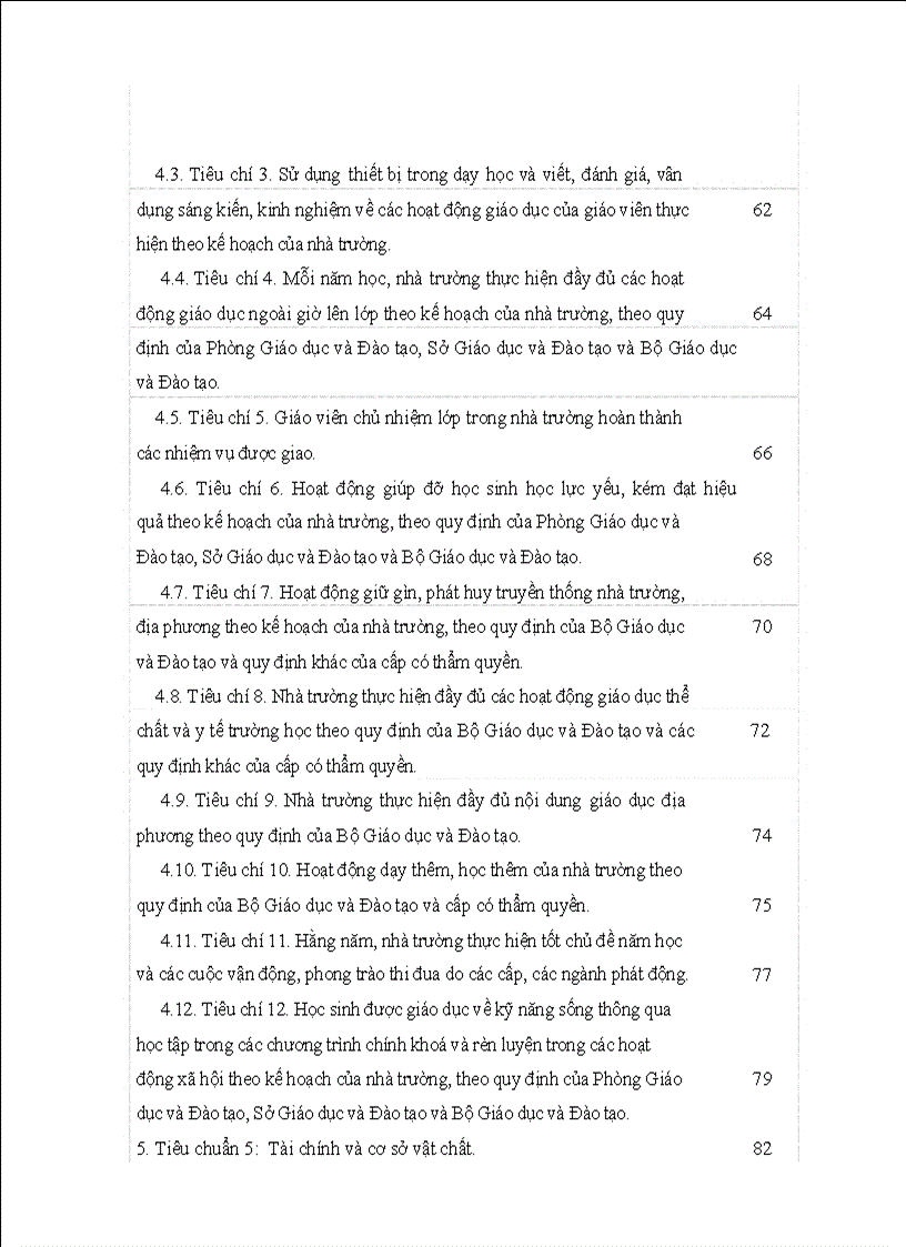 image for page Mẫu báo cáo tự đánh giá dành cho THCS
