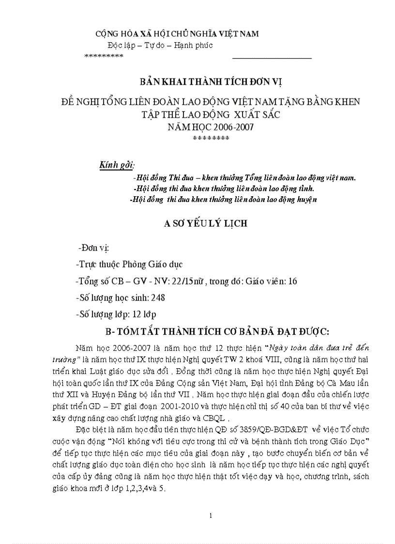 image for page Mau bc thanh tich don vi