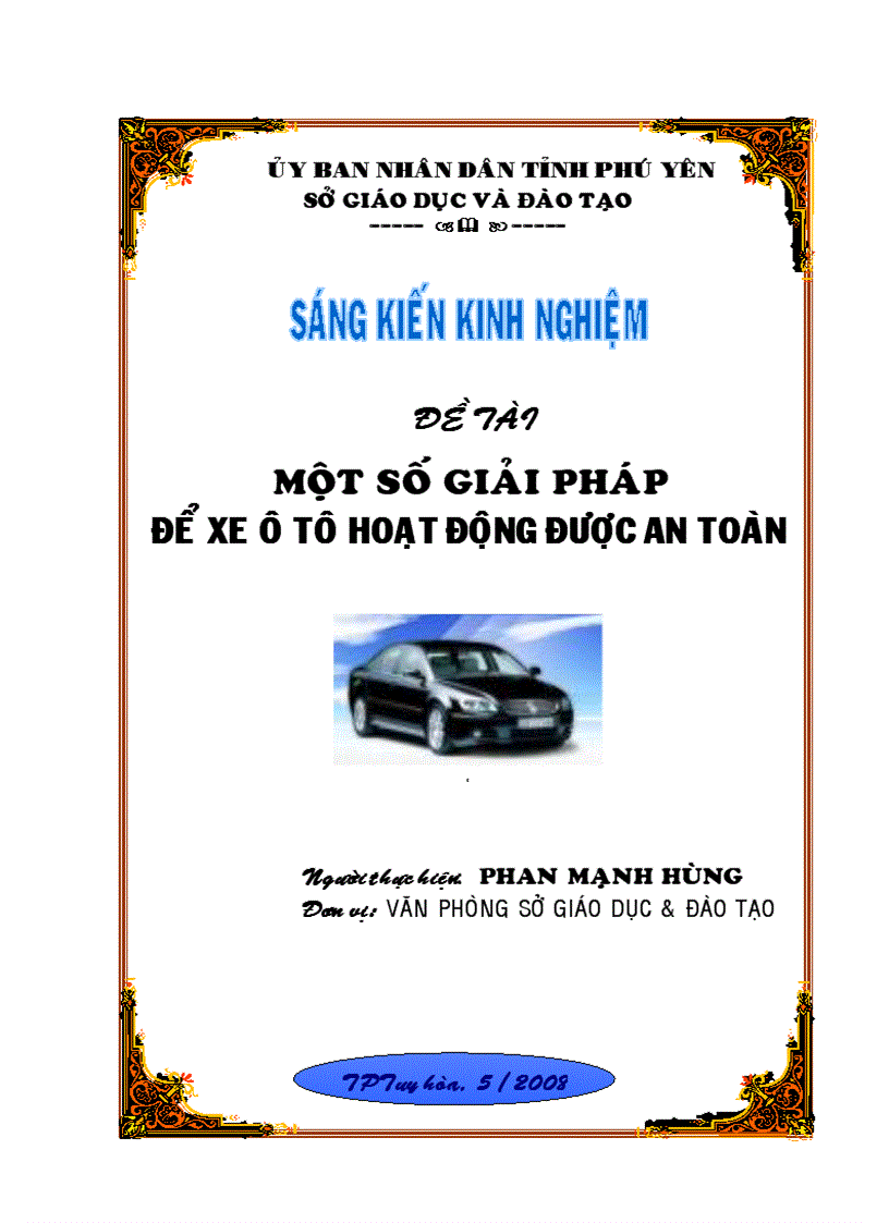 Mẫu Bia Sang Kiến Kinh Nghiệm Chuẩn