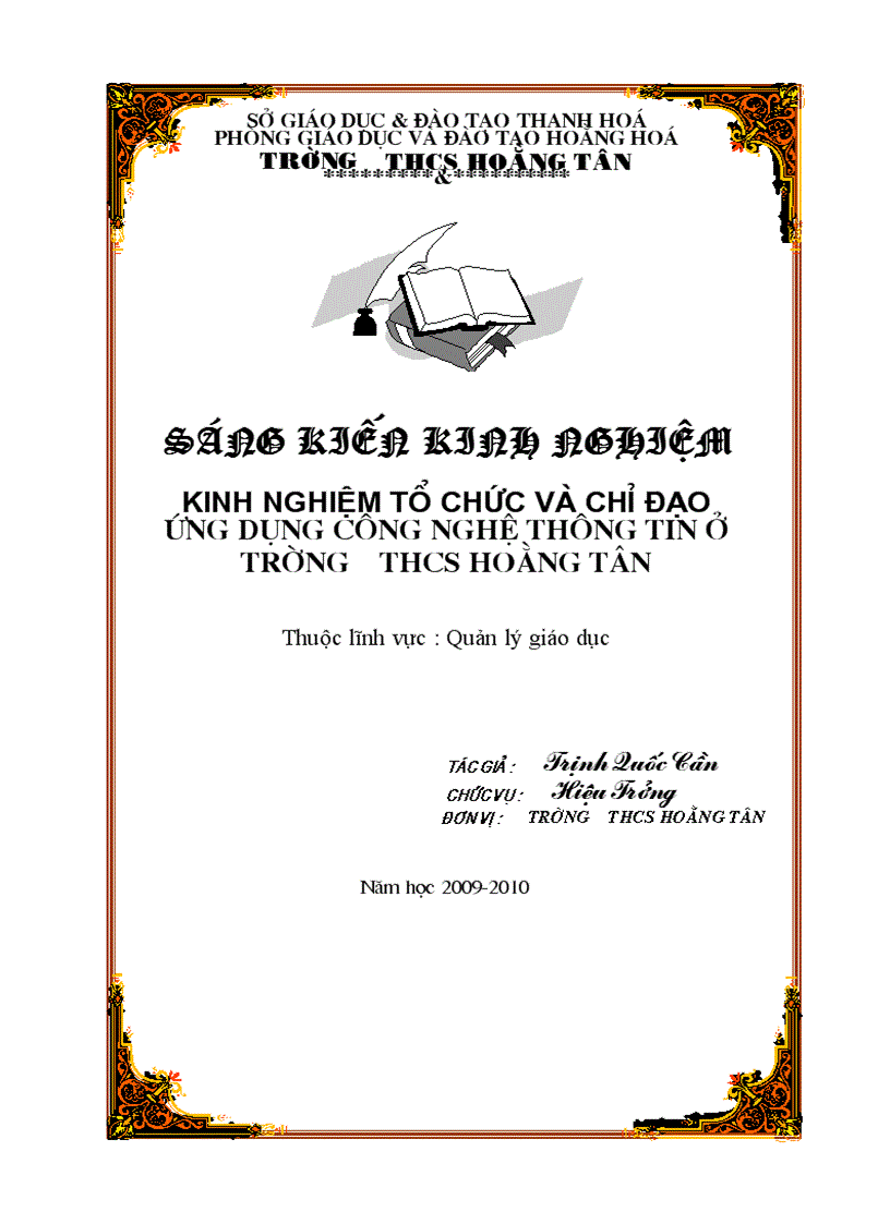 Mẫu Bia Skkn Tuyệt đẹp Nhất Vn