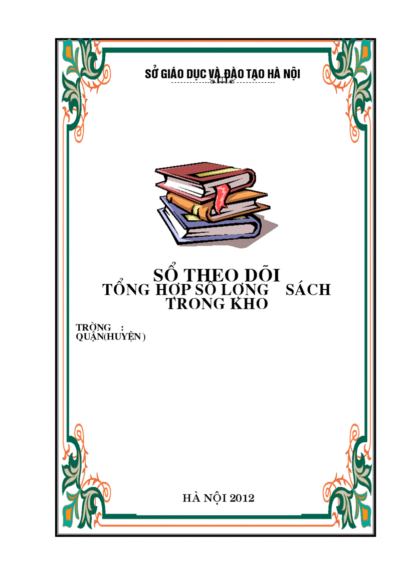 image for page Mẫu bìa sổ tổng hợp sách thư viện