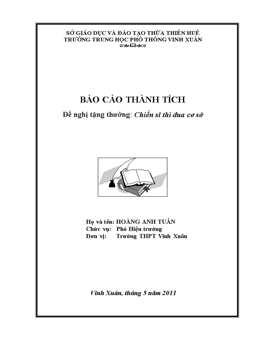 Mẫu Bia Viết Skkn Va Bao Cao Thanh Tich Năm 2012