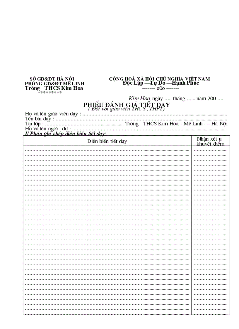 image for page Mau bien ban thanh tra giao vien THCS