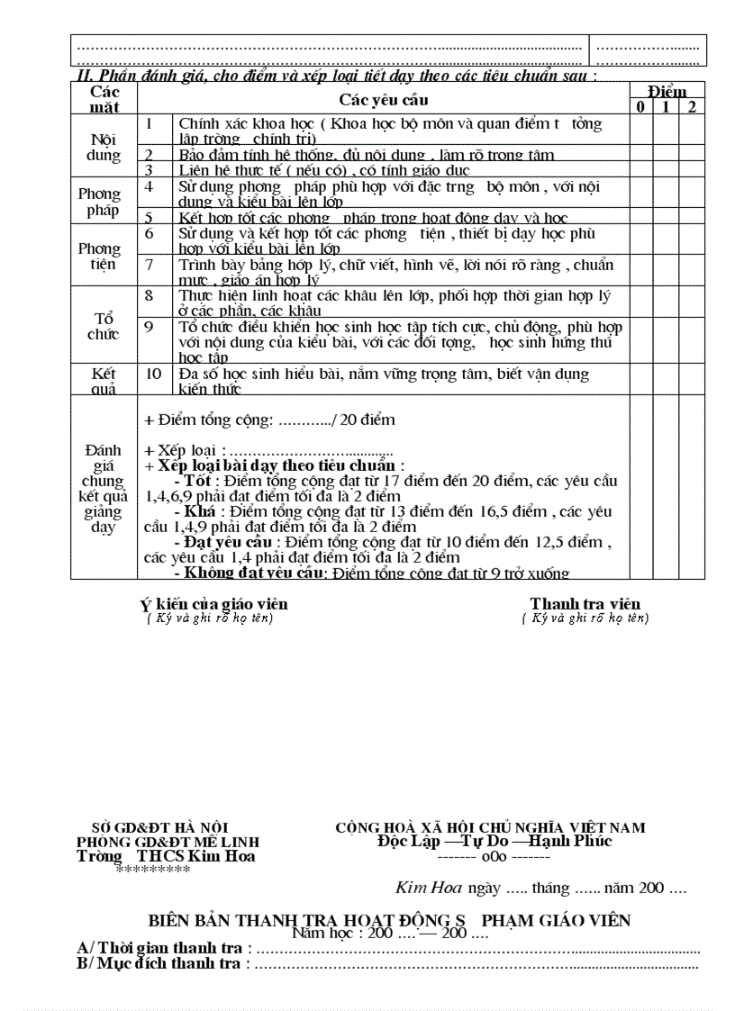 image for page Mau bien ban thanh tra giao vien THCS