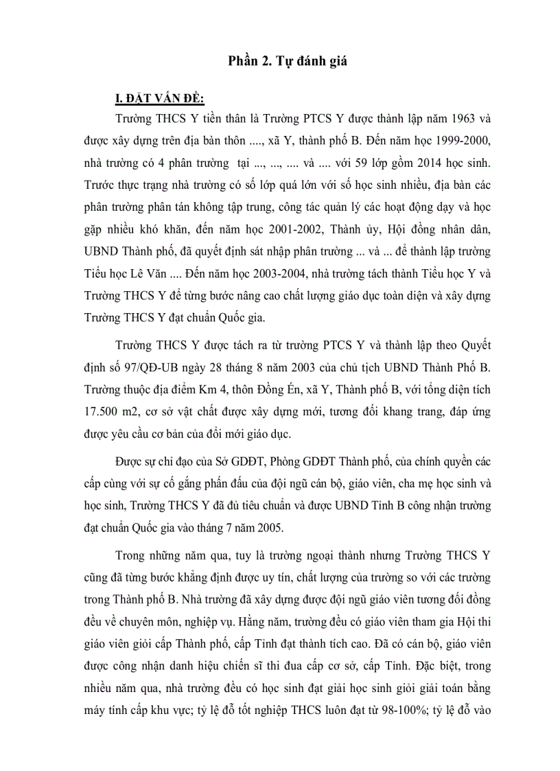 image for page Mẫu đánh giá chuẩn cơ sở giáo dục thcs