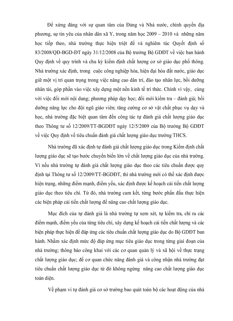 image for page Mẫu đánh giá chuẩn cơ sở giáo dục thcs