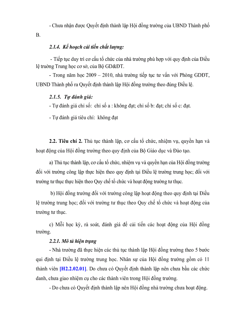 image for page Mẫu đánh giá chuẩn cơ sở giáo dục thcs