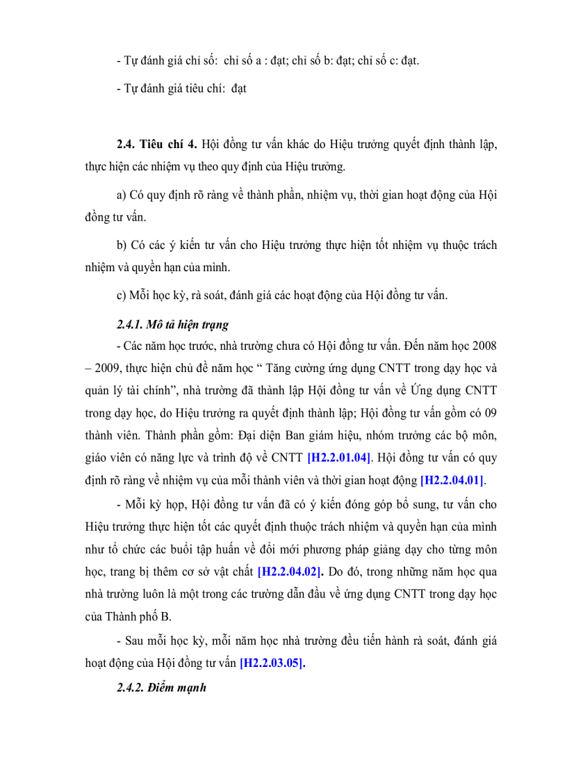 image for page Mẫu đánh giá chuẩn cơ sở giáo dục thcs