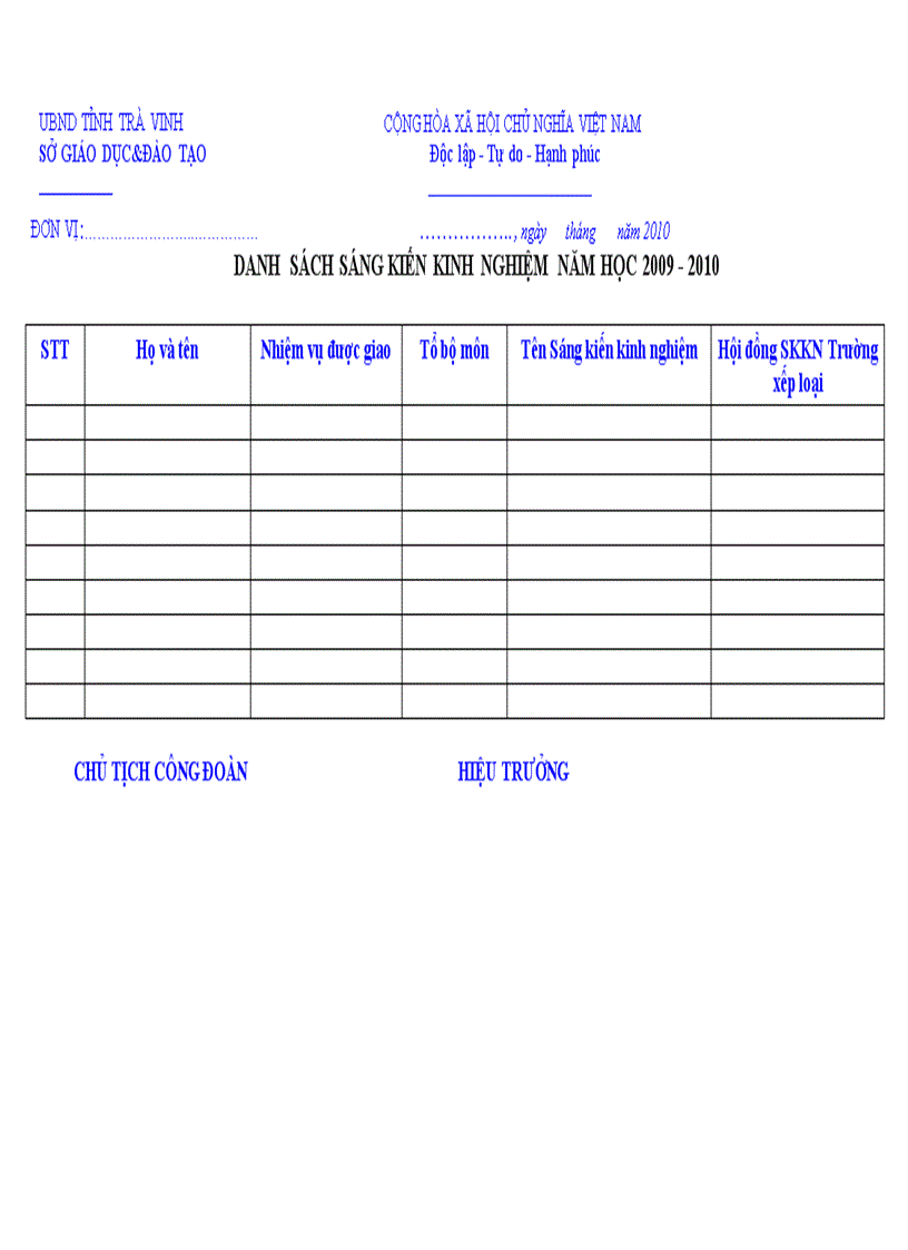 image for page Mẫu đề nghị khen thưởng