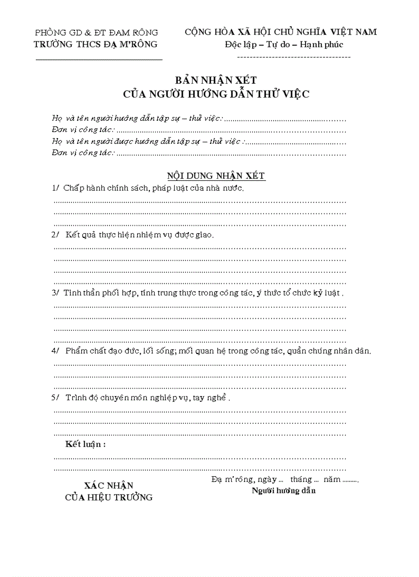 image for page Mau Ho so Xet het tap su Thu viec