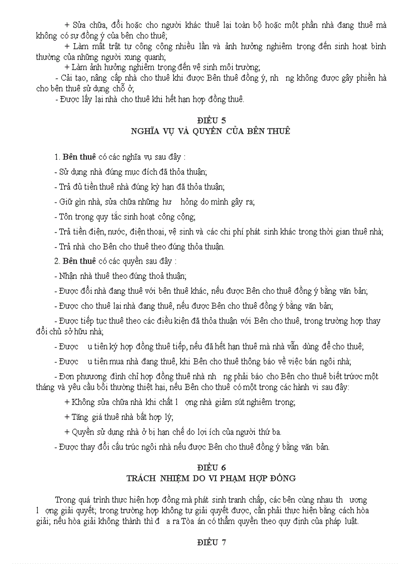 image for page Mẫu hợp đồng thuê nhà đất đầy đủ