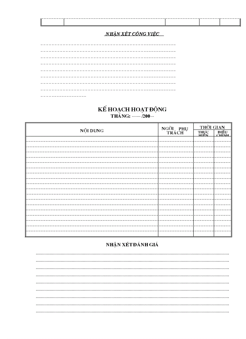 image for page Mẫu kế hoạch chuyên môn trường