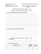 Mẫu KH hàng tháng