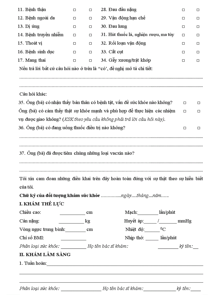 image for page Mẫu khám sức khỏe thi TDTT