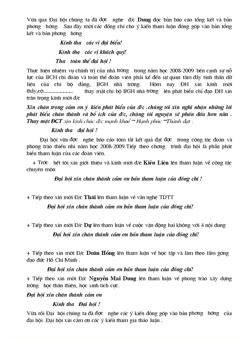 image for page Mẫu phương hướng đại hội chi đoàn