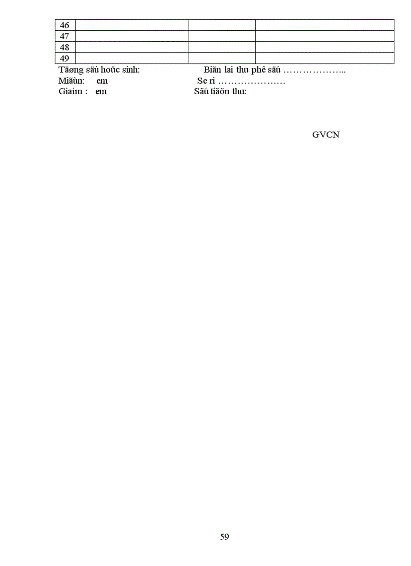 image for page Mẫu sổ Chủ nhiệm THPT