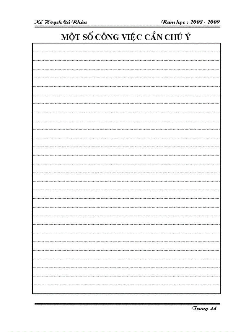 image for page Mau so ke hoach ca nhan