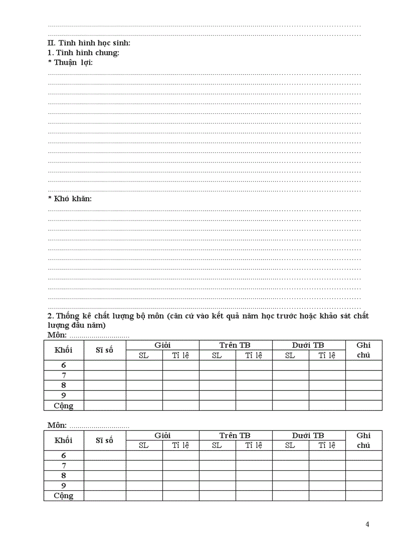 image for page Mẫu sổ Kế hoạch dành cho tổ chuyên môn