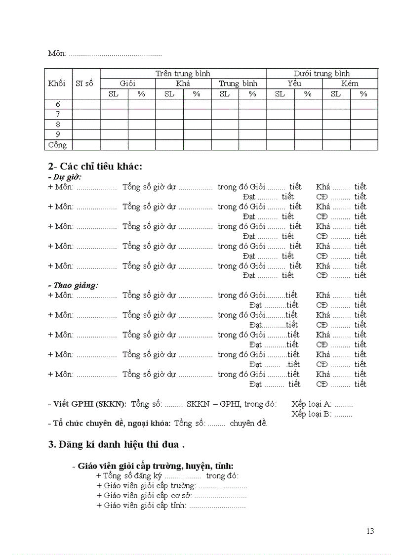 image for page Mẫu sổ Kế hoạch dành cho tổ chuyên môn