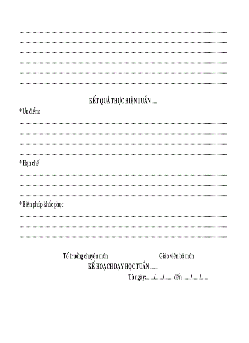 image for page Mẫu sổ kế hoạch giáo viên bộ môn 2010 2011