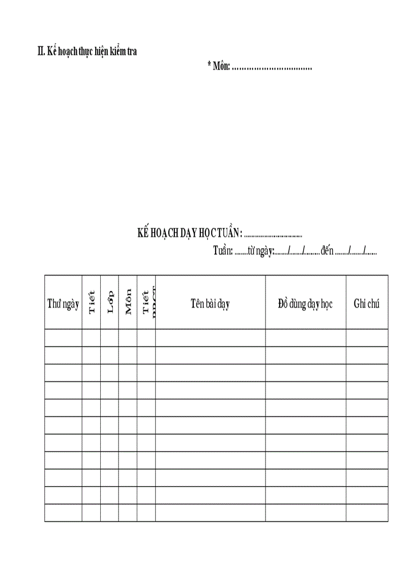 image for page Mẫu sổ kế hoạch GV bộ môn 2010 2011