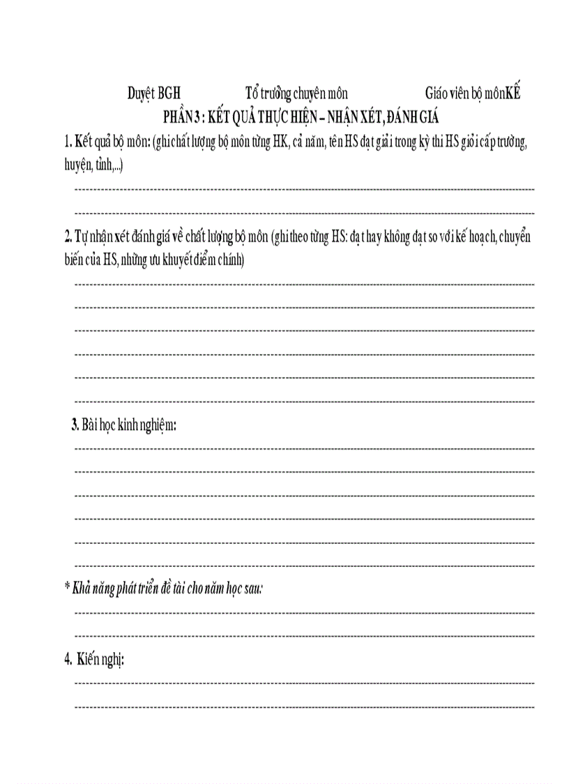 image for page Mẫu sổ kế hoạch GV bộ môn 2010 2011