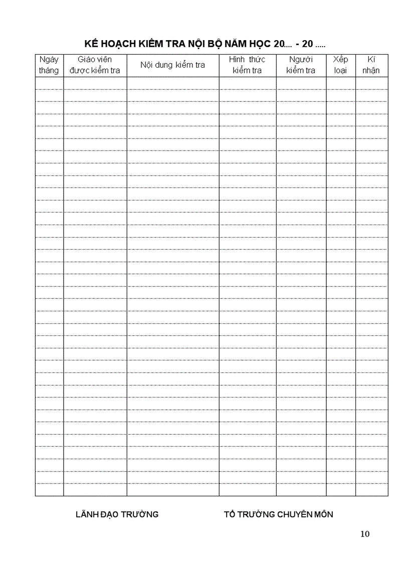 image for page Mẫu sổ kế hoạch TCM