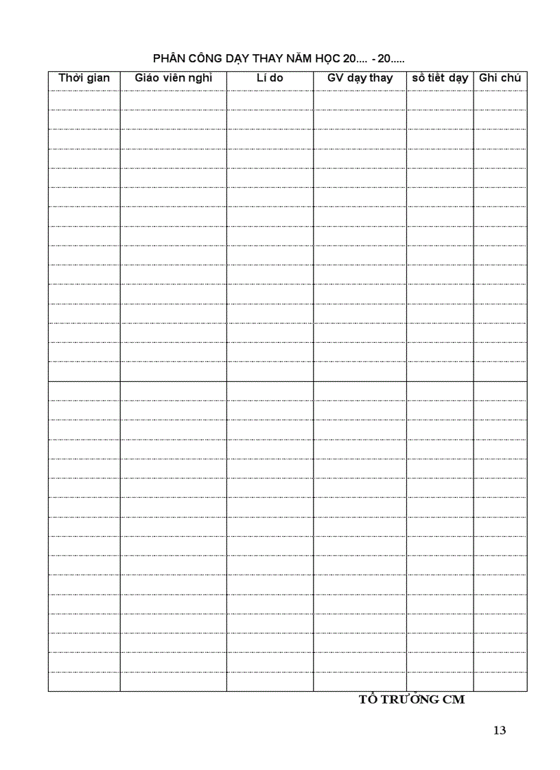 image for page Mẫu sổ kế hoạch TCM