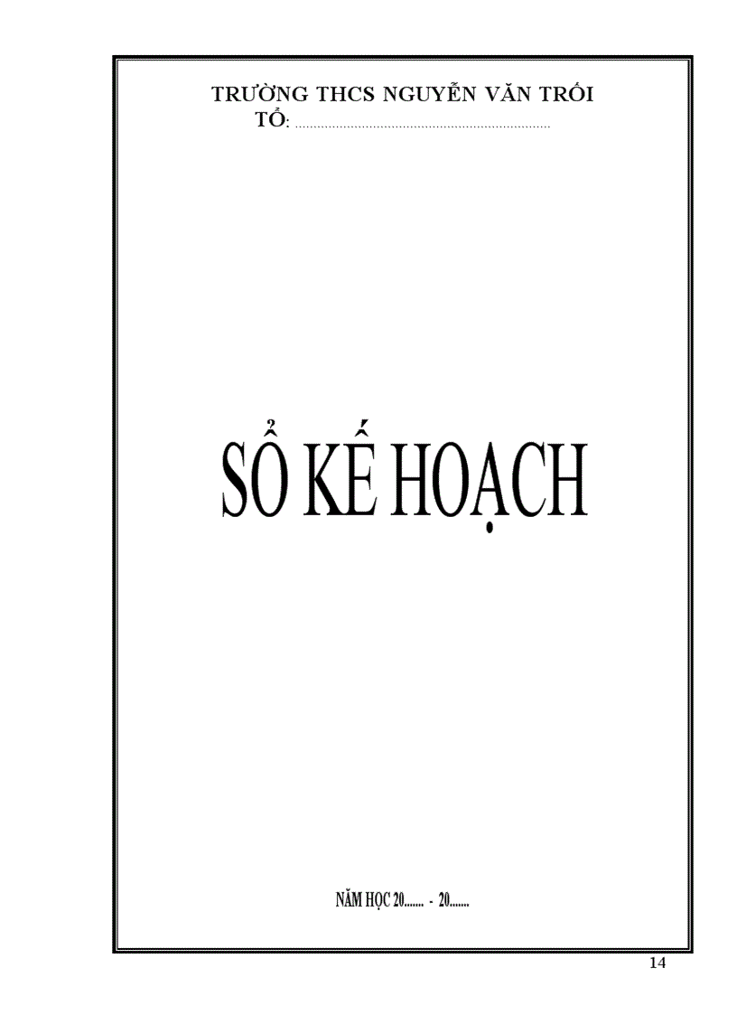 image for page Mẫu sổ kế hoạch TCM