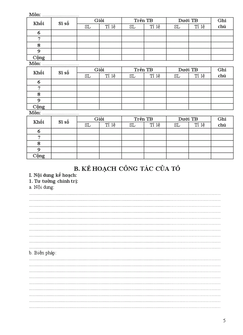 image for page Mẫu sổ kế hoạch tổ chuyên môn