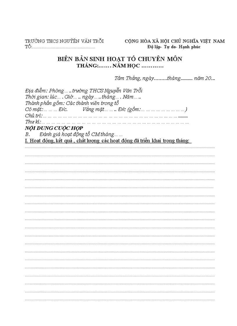 image for page Mẫu sổ nghị quyết tổ chuyên môn