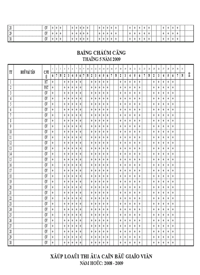 image for page Mẫu sổ theo dõi giáo viên