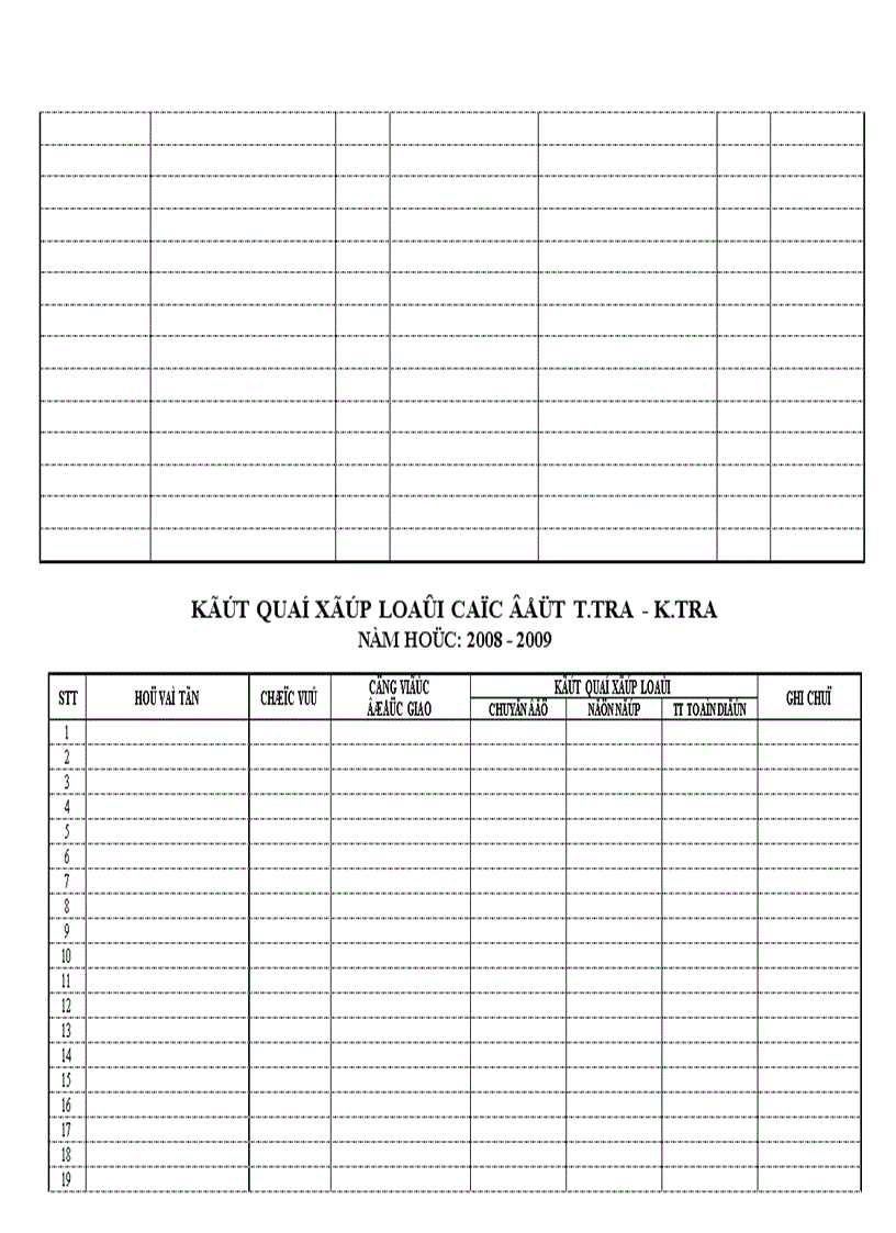 image for page Mẫu sổ theo dõi giáo viên