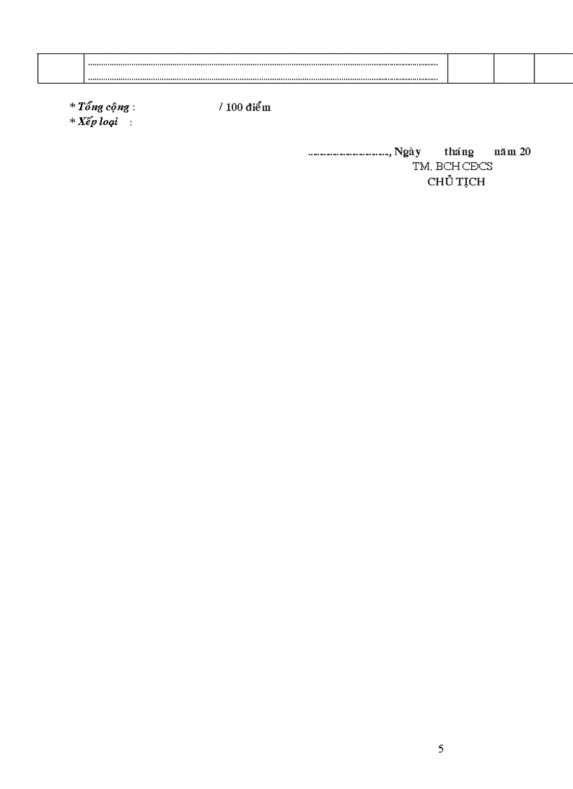 image for page Mẫu KT CĐCSVM trường Dân lập Tư thục 2010 2011