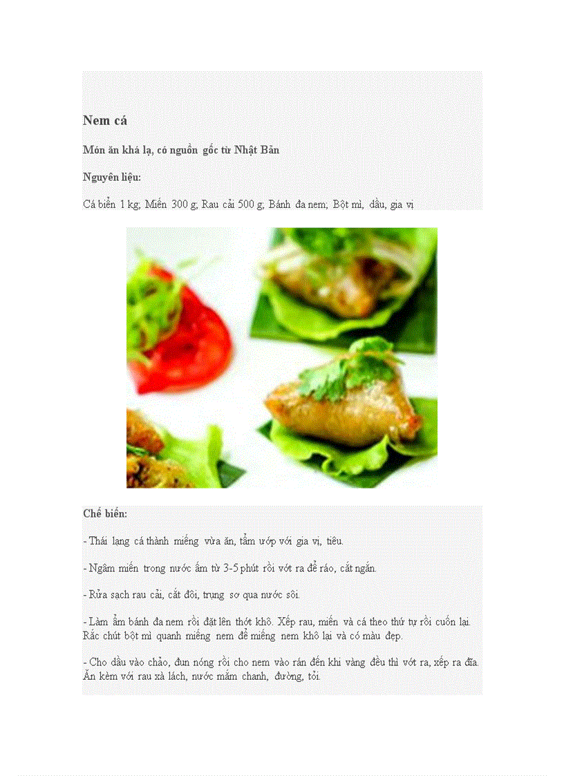 image for page Mon an ngon