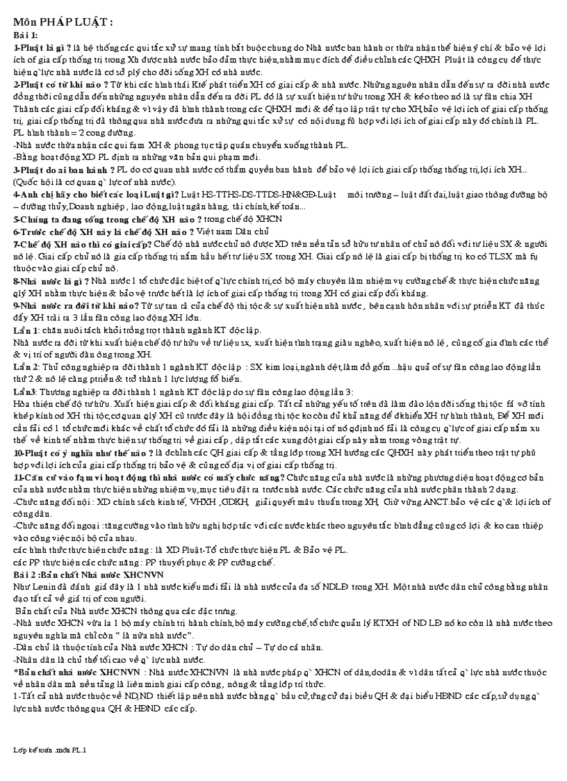 image for page Mon phap luat