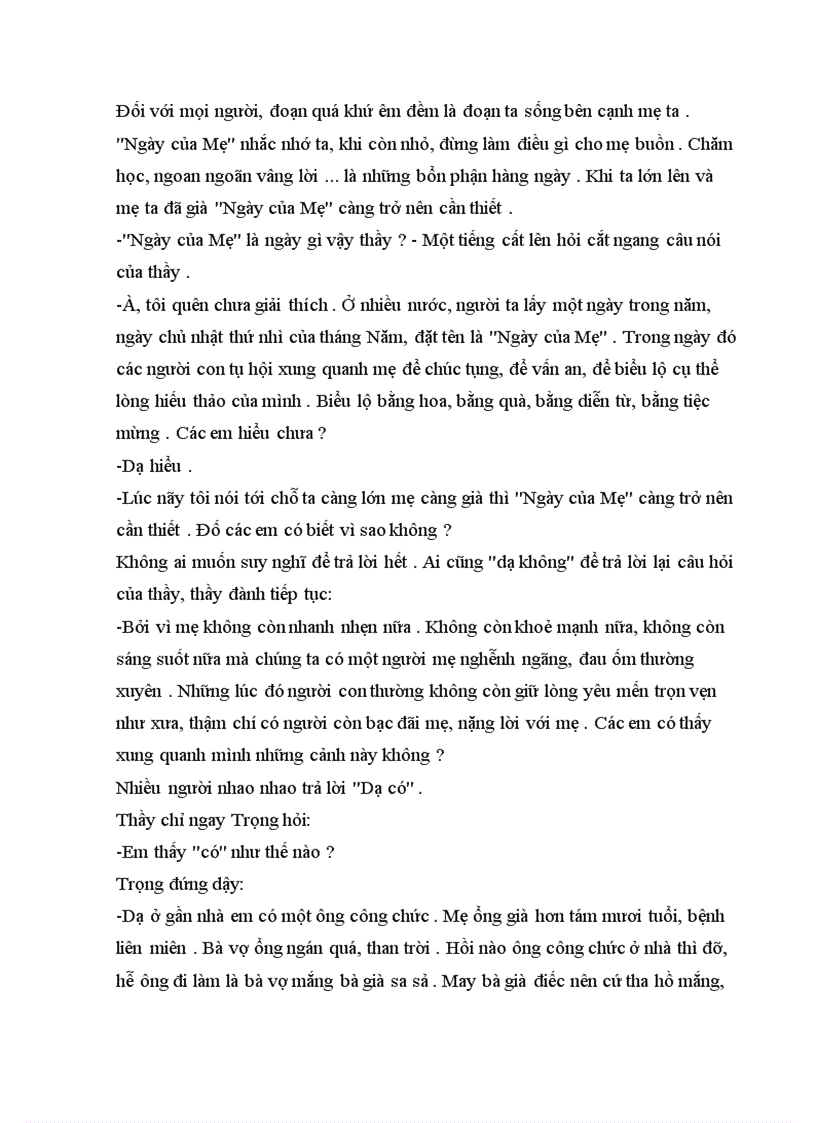 image for page Một ngày cho mẹ