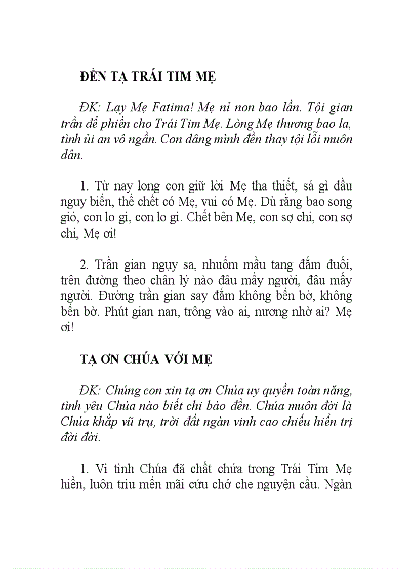 image for page Mot so bai hat cong giao