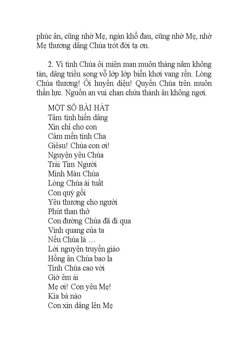 image for page Mot so bai hat cong giao