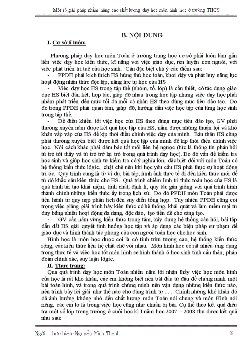 image for page Một số giải pháp nhằm nâng cao chất lượng dạy học môn hình học ở trường THCS
