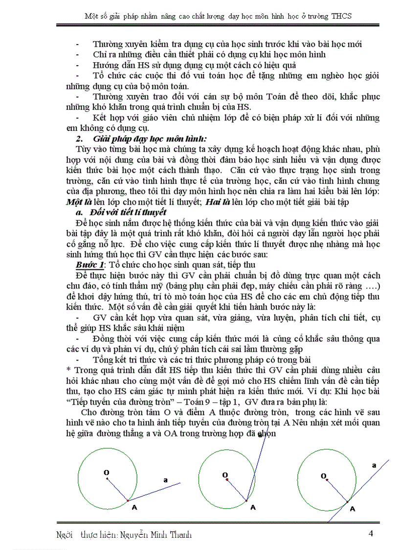 image for page Một số giải pháp nhằm nâng cao chất lượng dạy học môn hình học ở trường THCS