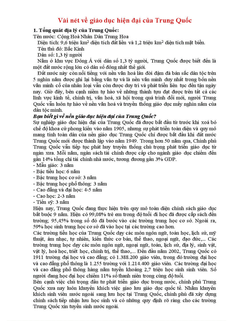 image for page Một số thông tin giáo dụ Mỹ