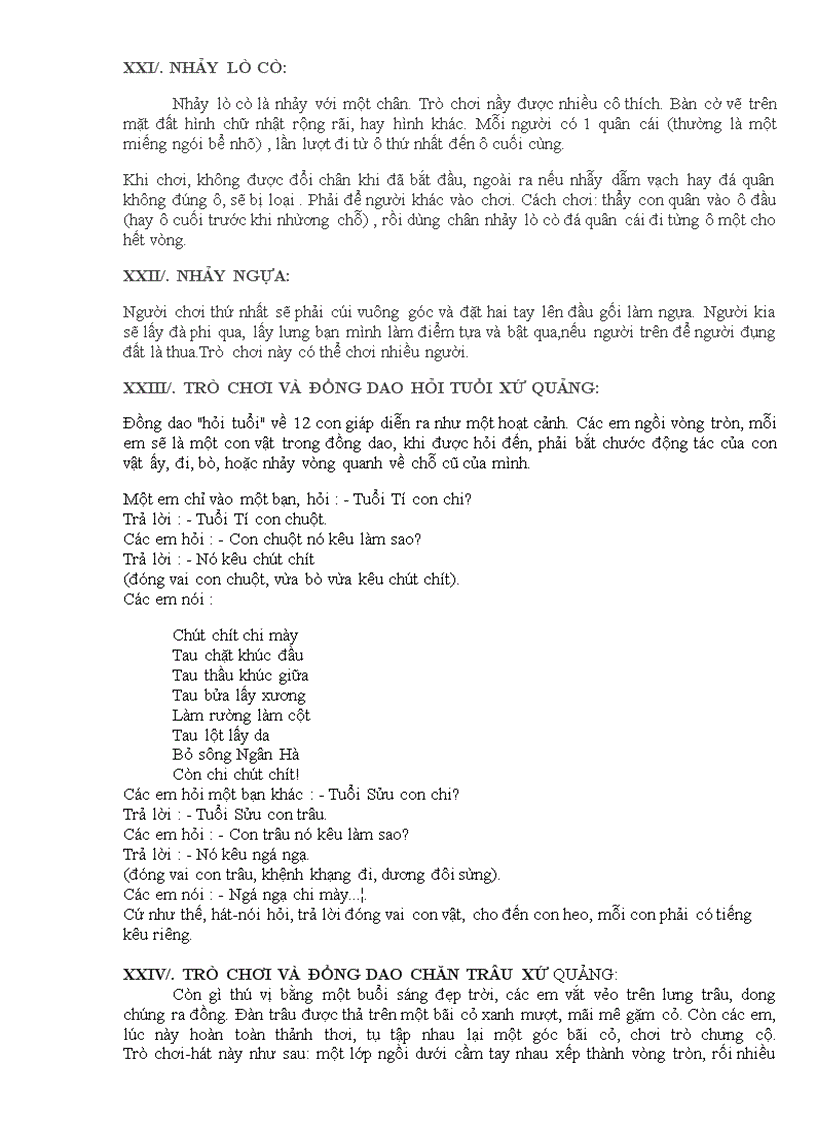 image for page Một số trò chơi dân gian thông dụng