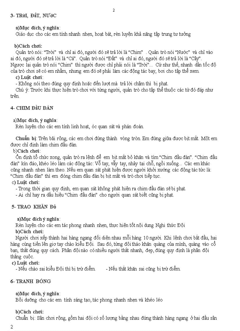 image for page Một số trò chơi