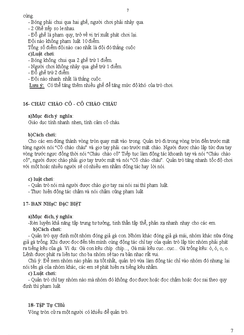 image for page Một số trò chơi