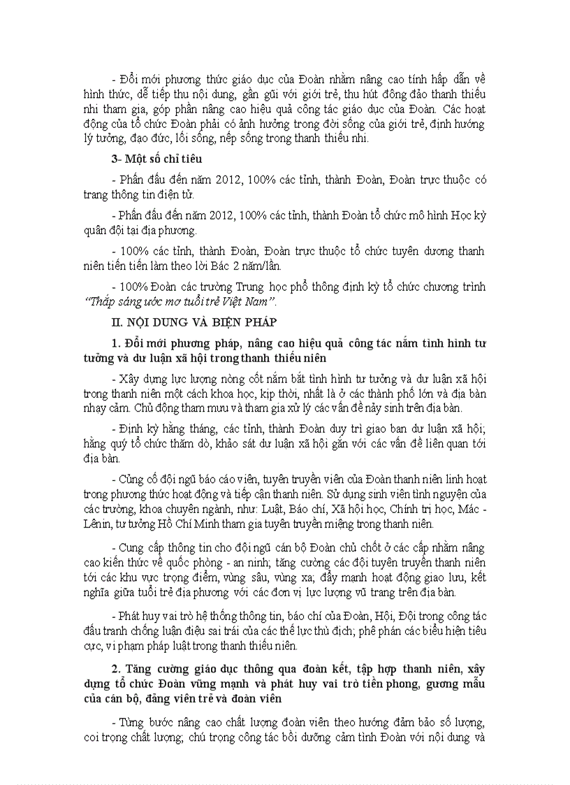 image for page Một số văn bản của ban chấp hành btv trung ương đoàn nhiệm kỳ 2007 2012