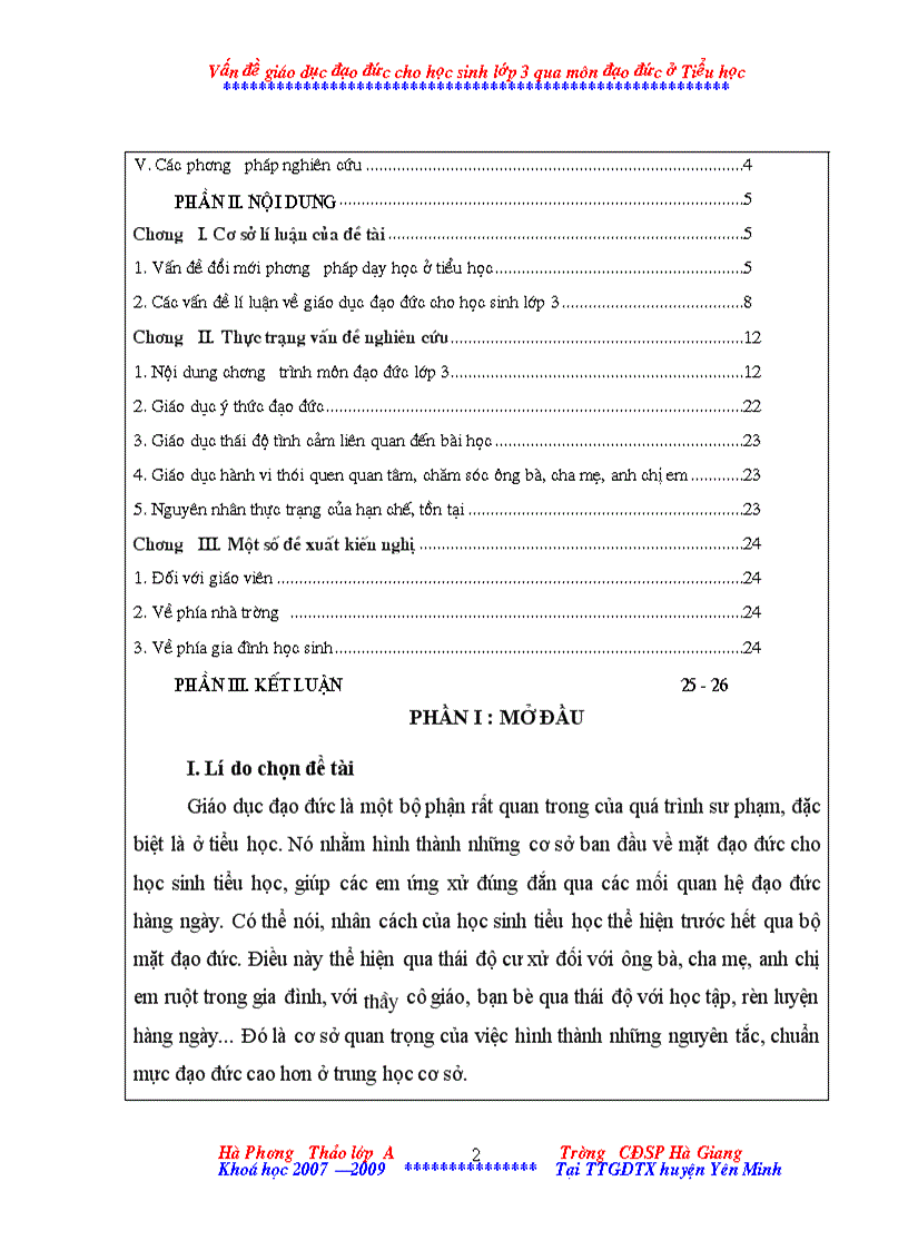 image for page Mot so van de giao duc dao duc cho hoc sinh lop 3