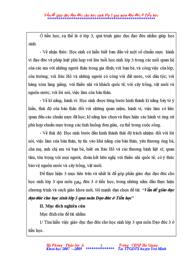 image for page Mot so van de giao duc dao duc cho hoc sinh lop 3