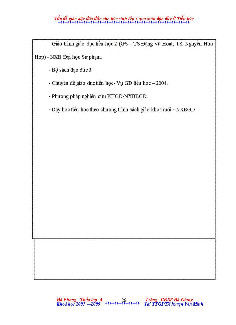 image for page Mot so van de giao duc dao duc cho hoc sinh lop 3